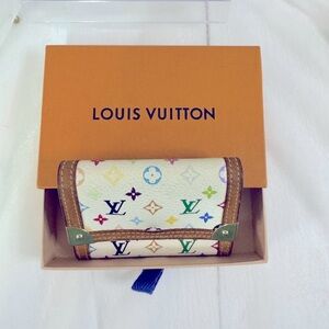 Louis Vuitton White Multicolor Wallet